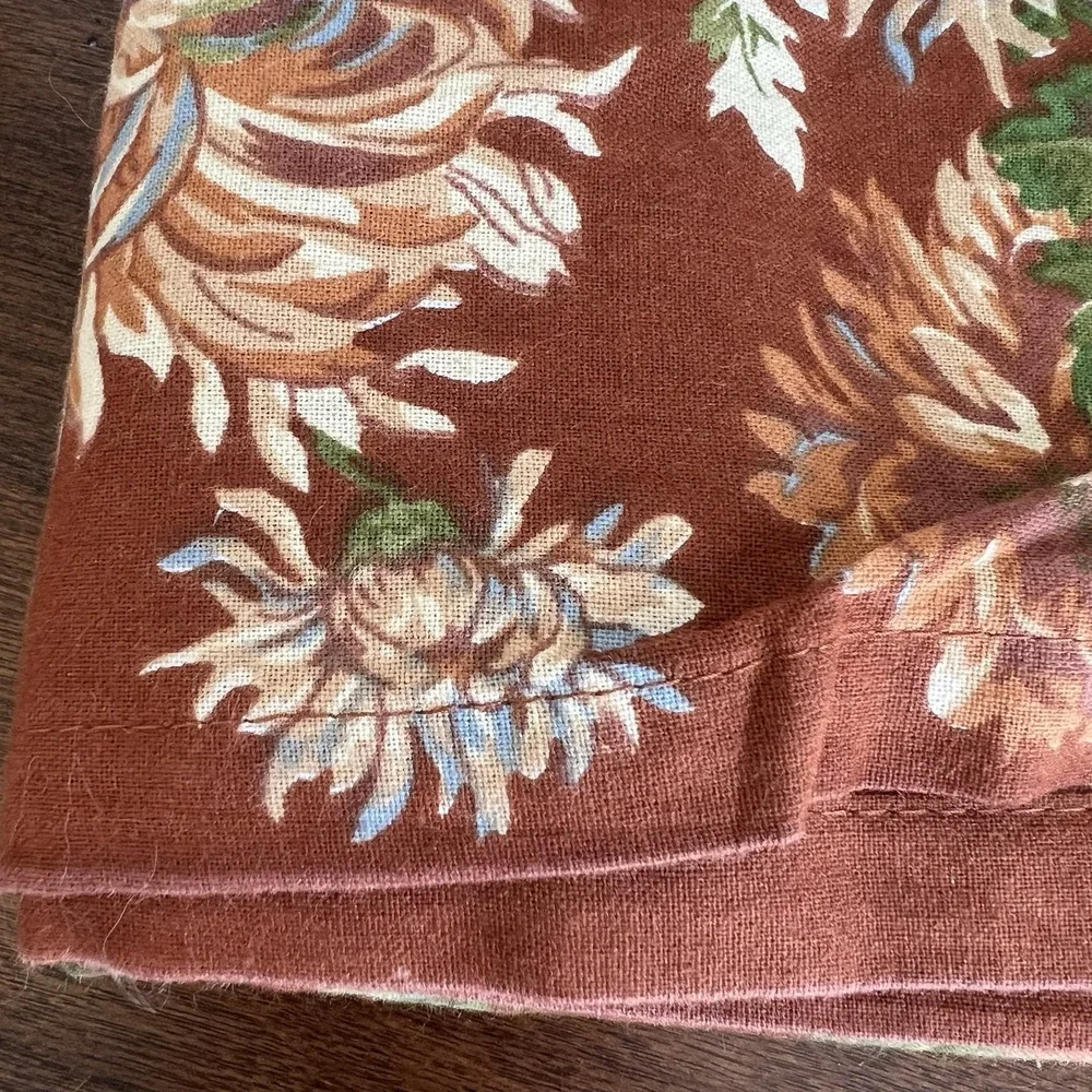 APRIL CORNELL Antoinette Autumn Fall Tablecloth Cotton 60